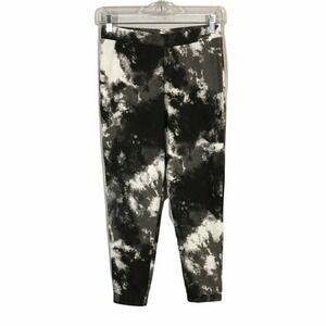 Z By Zella Unisex Kids Black Gray White Tie Dye Elastic Waist Jogger Pant Size M
